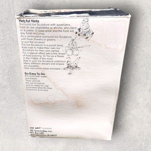 Vintage Ice Art Fish Ice Mold with Box Silicone Sculpture Party Entertaining - Picture 5 of 6